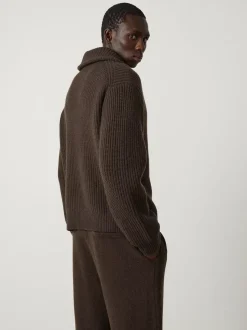 Fashion The Clement Zip Cashmere Cardigan Men Overshirts & Cardigans