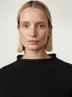 Shop The Sandy Sweater - Mock Neck Cashmere Sweater Women Sweaters