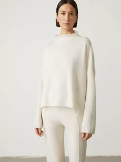 Shop The Sandy Sweater | Mock Neck Cashmere Sweater Women Sweaters